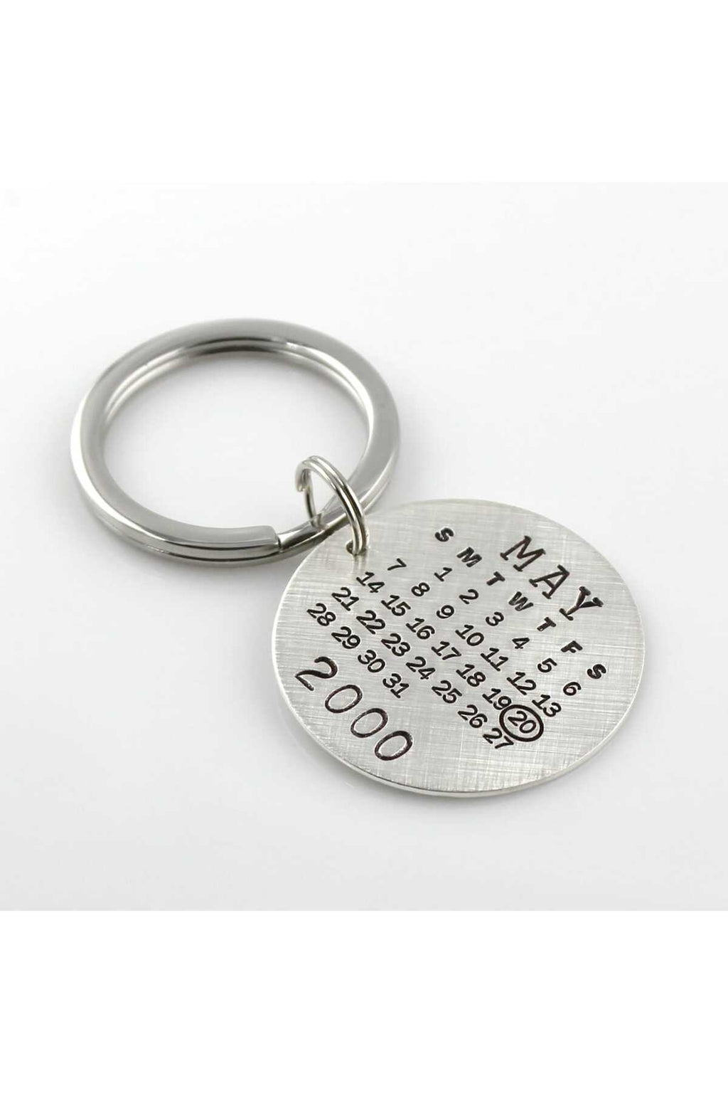 Kişiye Özel Takvimli Tarih Vurgulu Anahtarlık