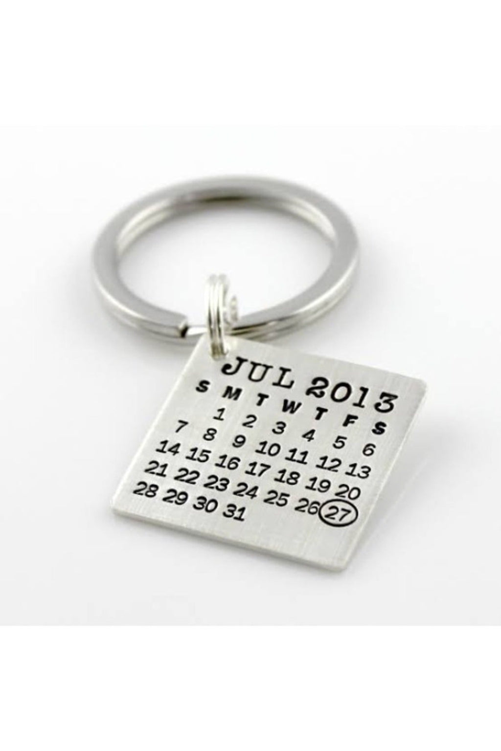 Kişiye Özel Takvimli Tarih Vurgulu Anahtarlık