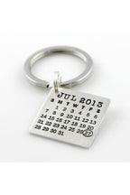 Kişiye Özel Takvimli Tarih Vurgulu Anahtarlık