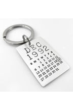 Kişiye Özel Takvimli Tarih Vurgulu Anahtarlık