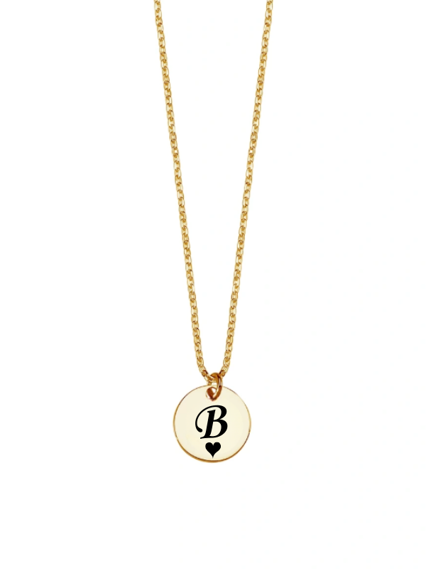 Kişiye Özel İsimli Mini Yuvarlak Kolye