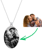 Kişiye Özel Lazer İşleme Oval Kolye