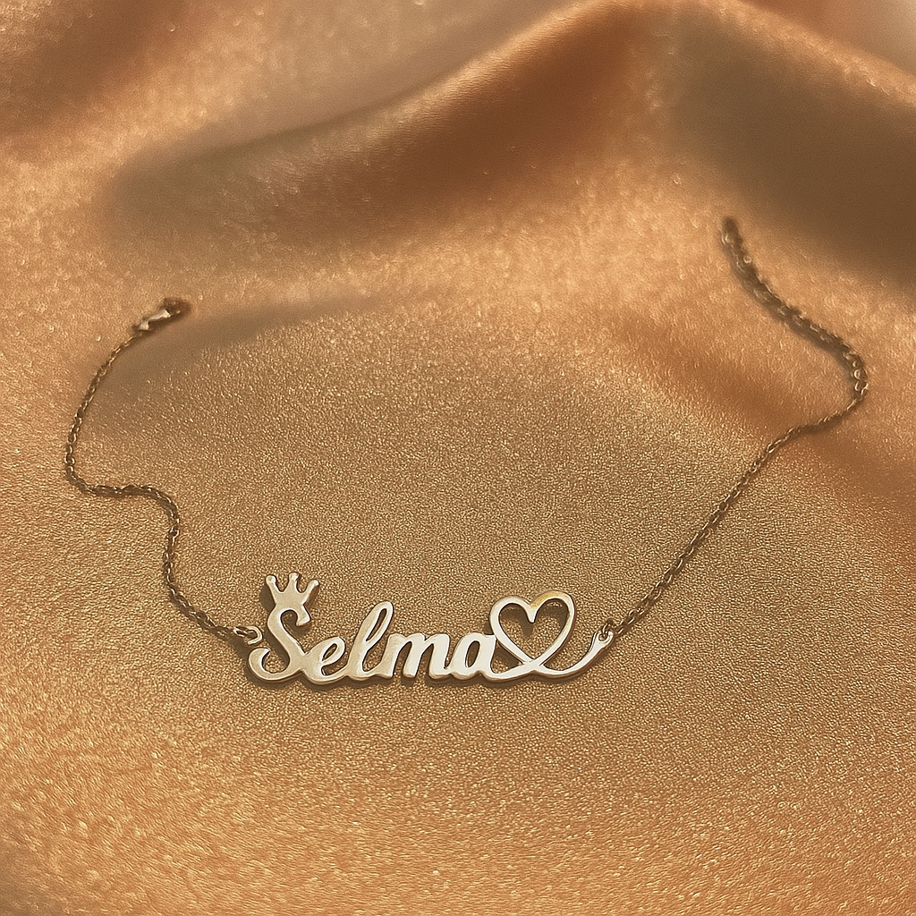 925 Ayar Kişiye Özel İsimli Gümüş Kolye