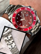 Kordona İsim Yazılı Çelik Erkek Saati