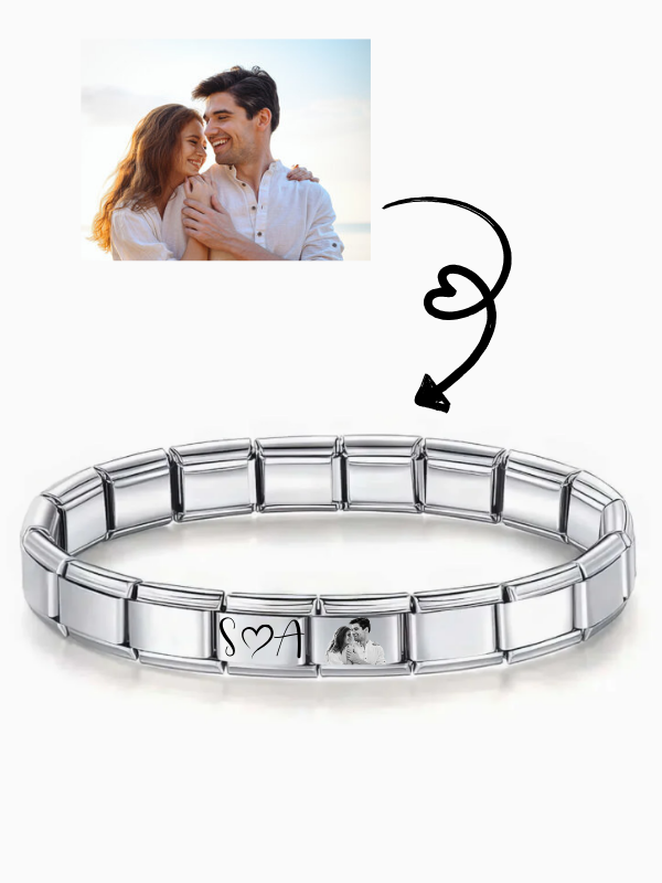 Kişiye Özel Yazılı Ve Resimli İtalyan Charm Bileklik