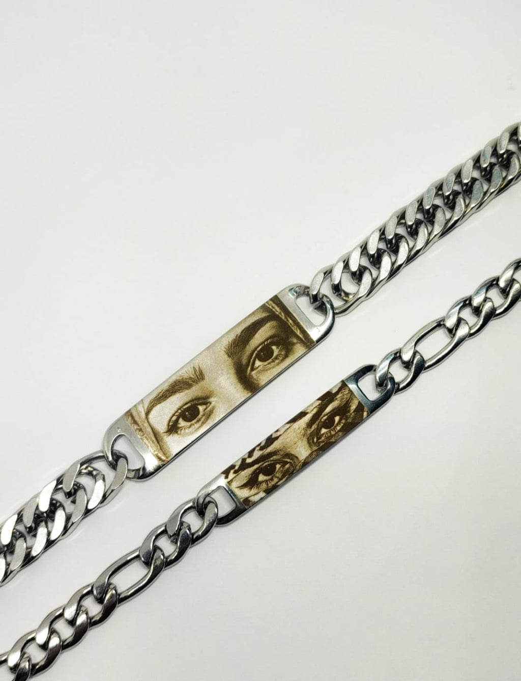 Kişiye Özel Göz Resimli Çelik Bileklik