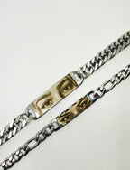 Kişiye Özel Göz Resimli Çelik Bileklik